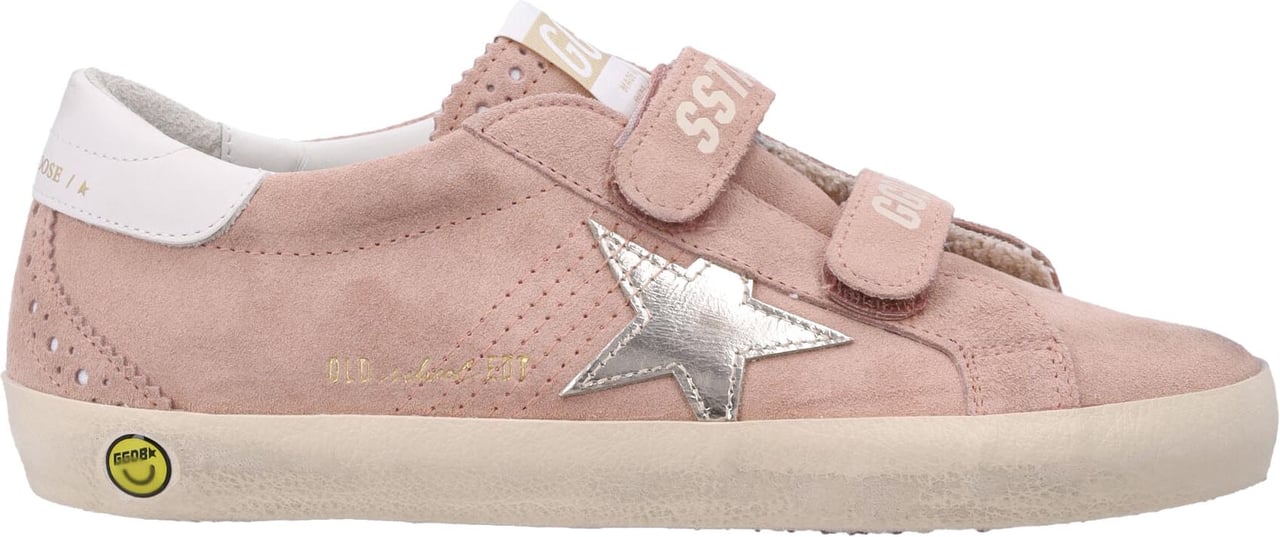 Golden Goose Old School Suede Pink/Platinum Roze