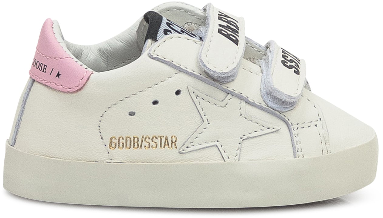 Golden Goose Set Baby School con Sneakers e Calze Wit