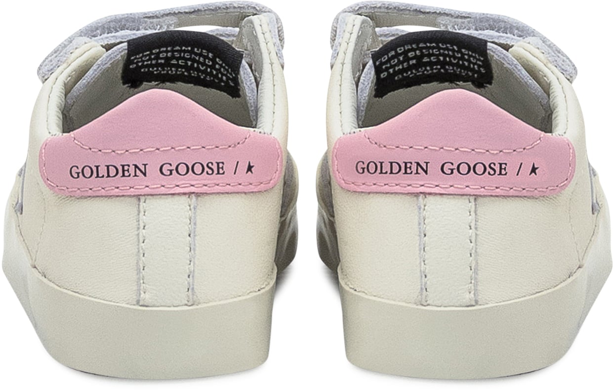 Golden Goose Set Baby School con Sneakers e Calze Wit