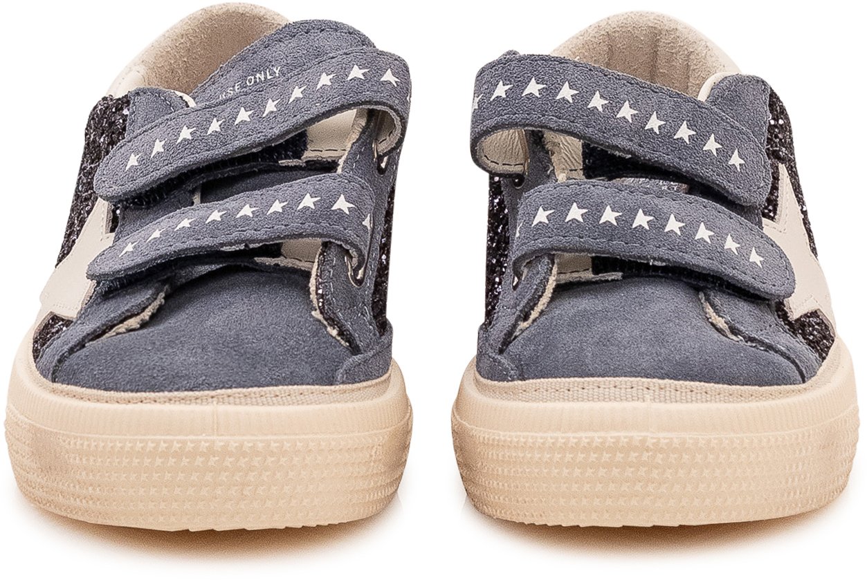 Golden Goose May School Sneaker con Doppio Strap Blauw