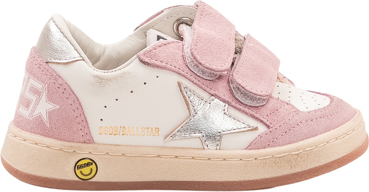 Golden Goose Ball Star Sneaker con Doppio Strap Roze