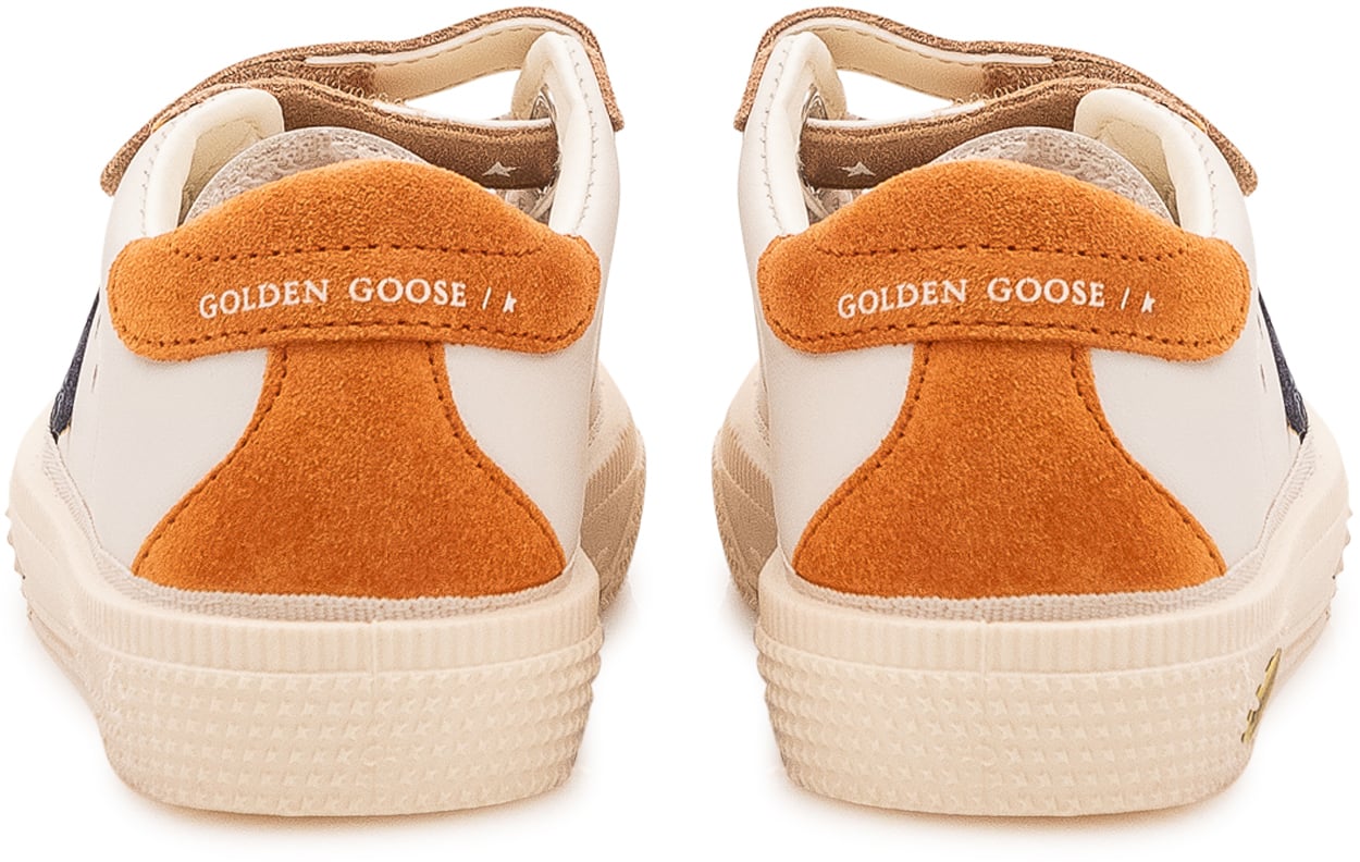 Golden Goose May School Sneaker con Doppio Strap Wit