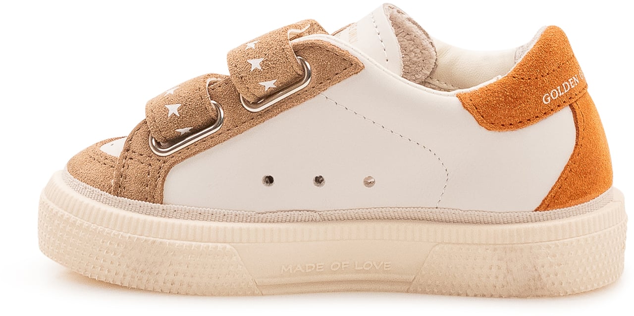 Golden Goose May School Sneaker con Doppio Strap Wit