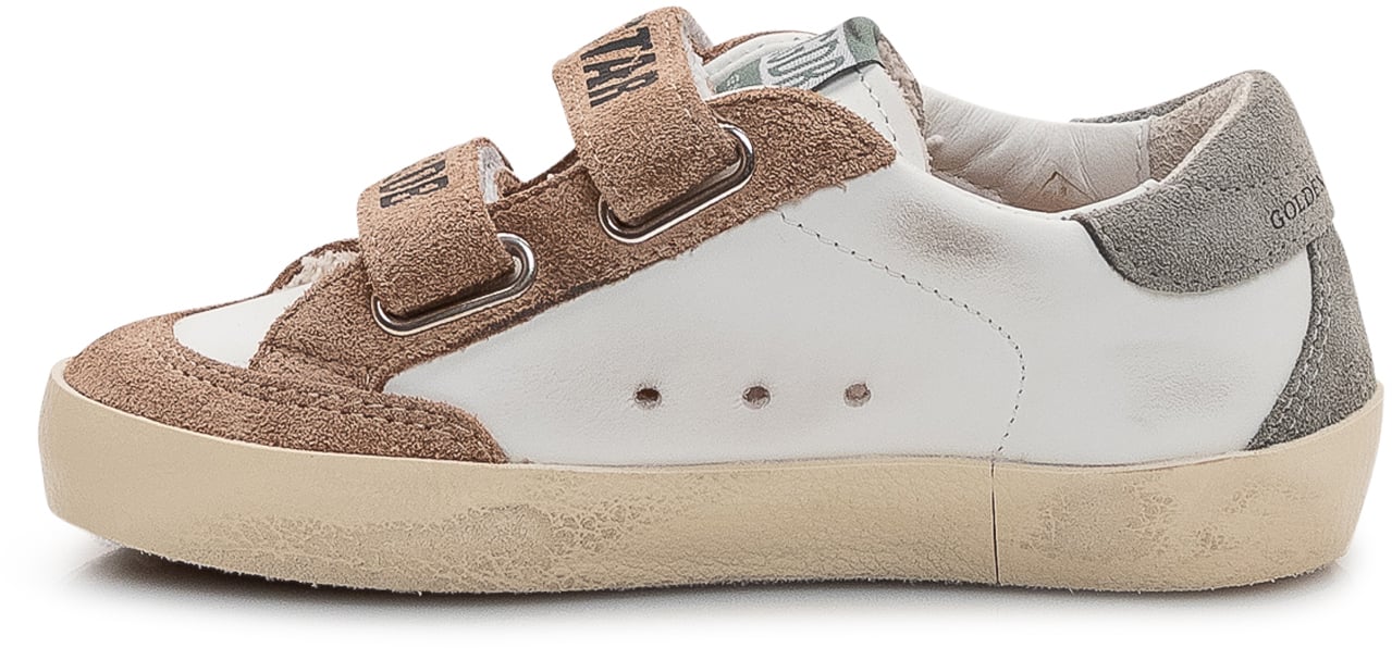 Golden Goose Old School Leather Sneakers Wit