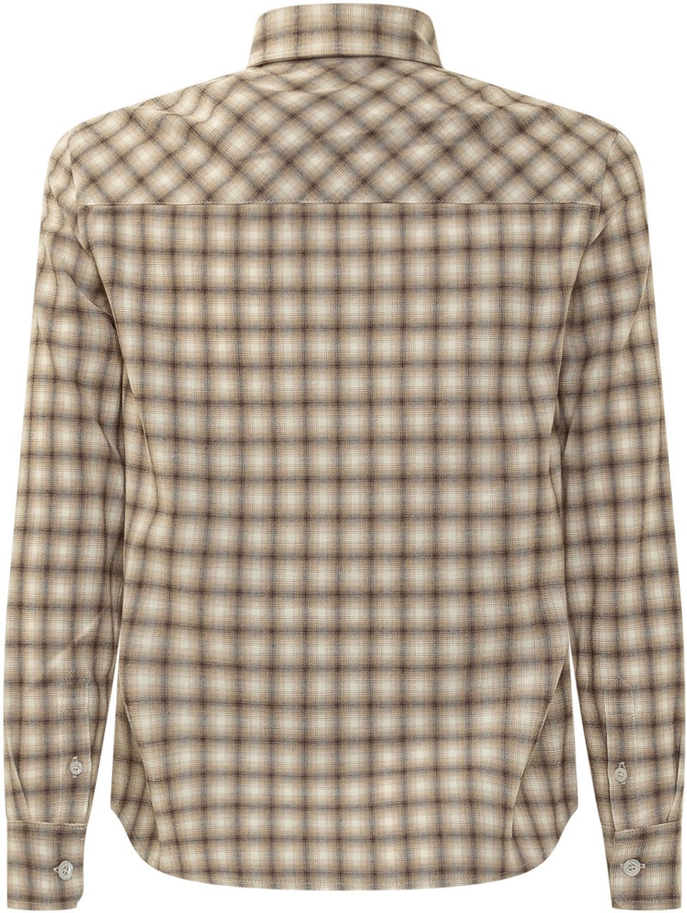 Golden Goose Camicia Journey Boy a Quadri Beige
