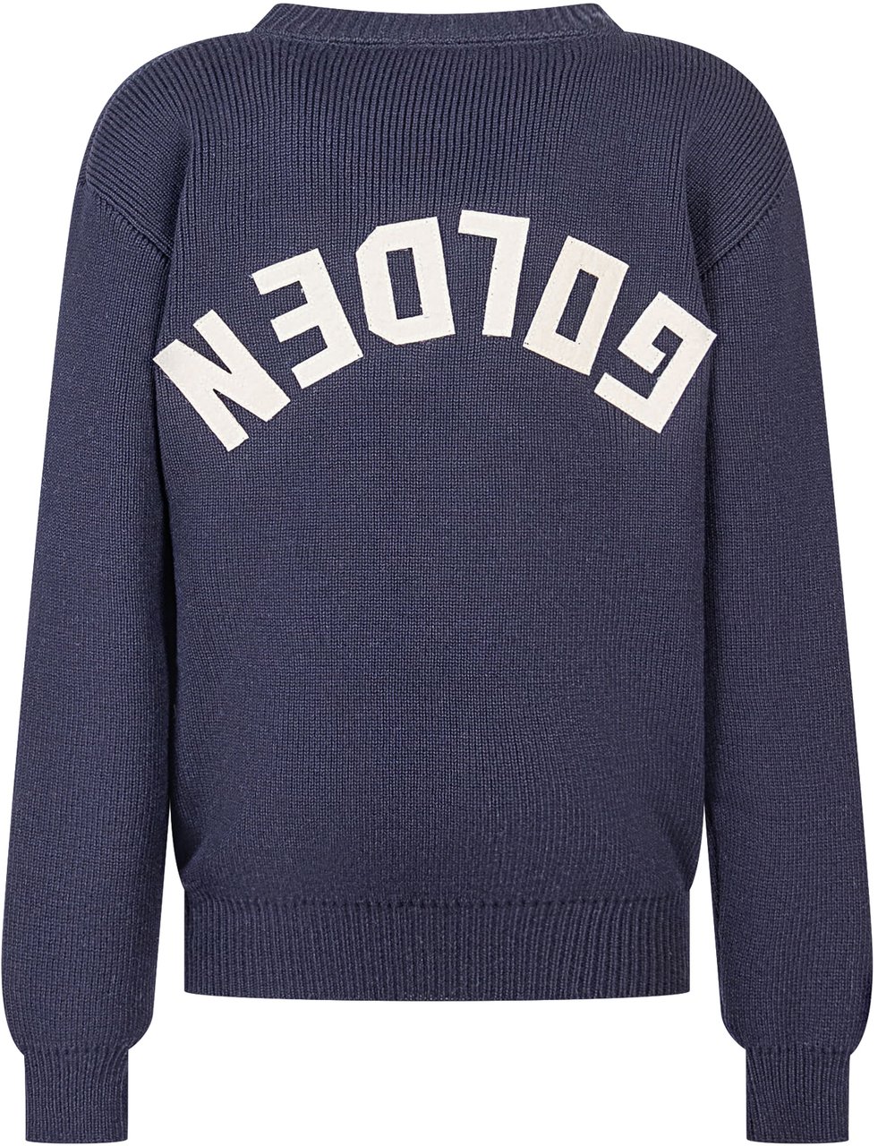 Golden Goose Golden Goose Kids Maglione Blu con Logo Blauw
