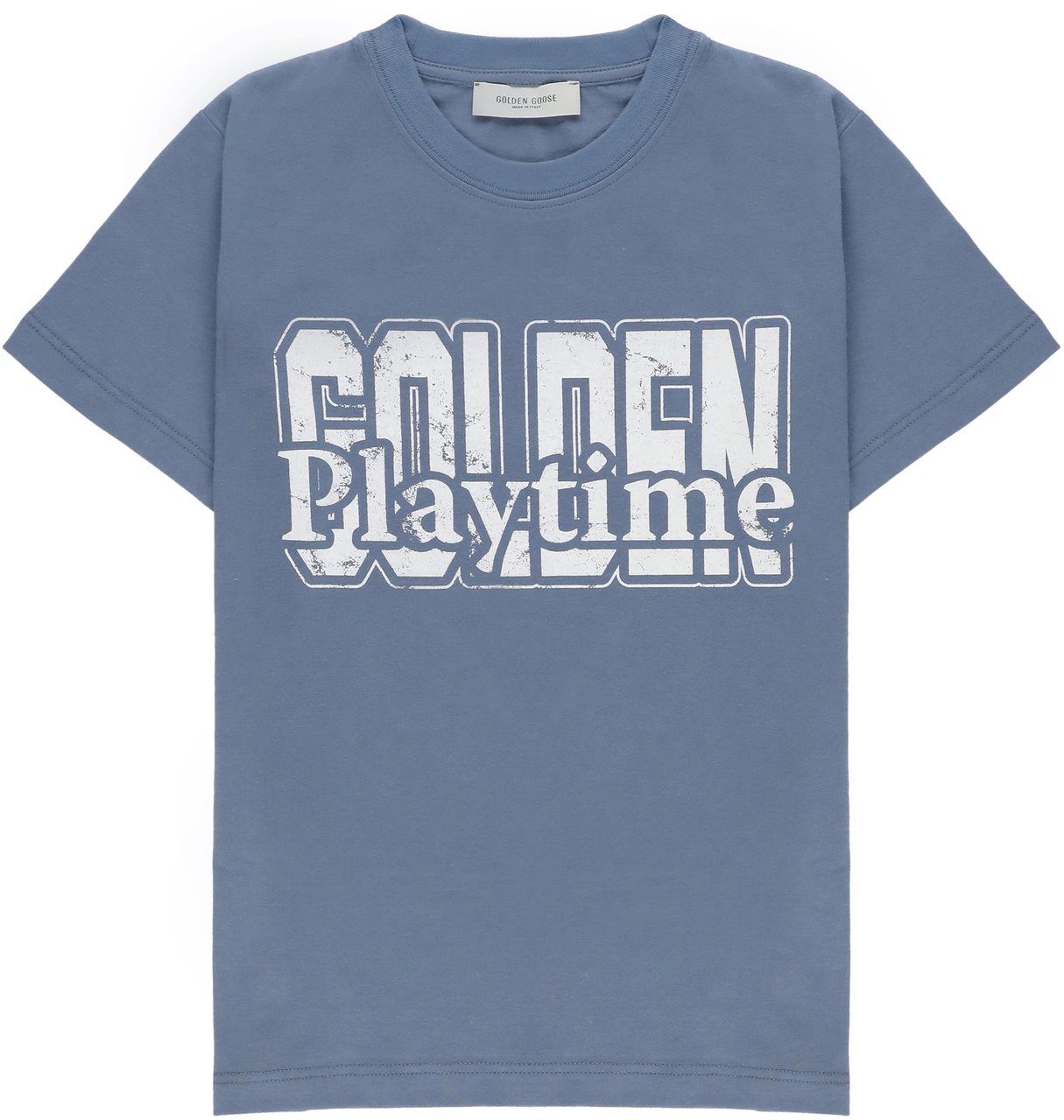 Golden Goose T-Shirts And Polos Blue Blauw