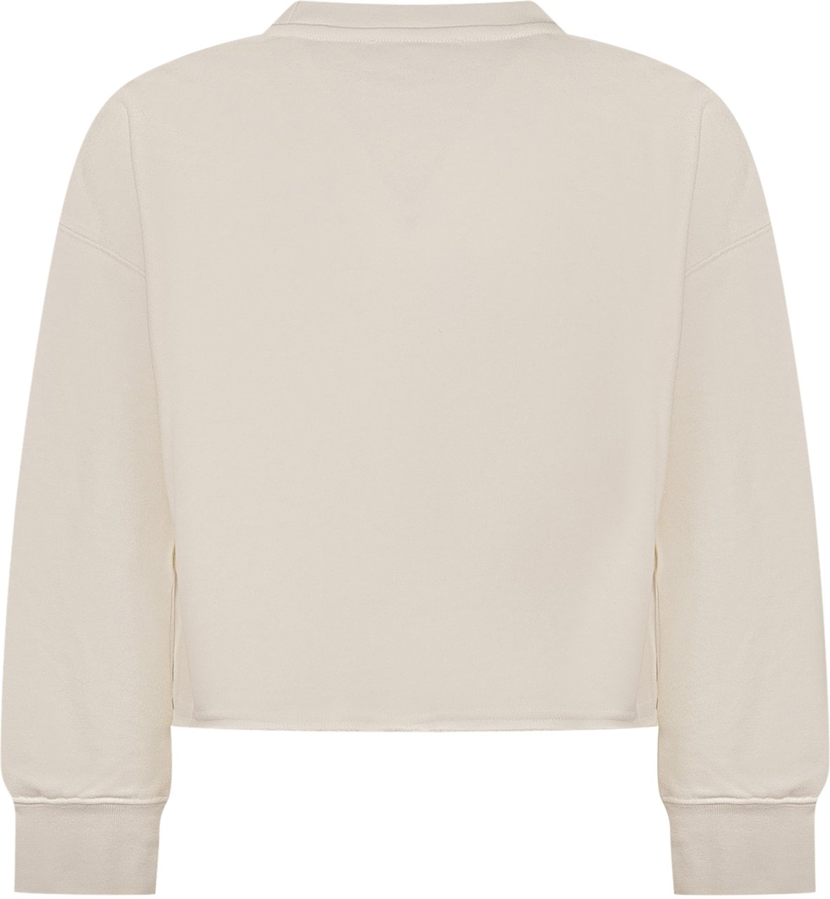 Golden Goose Felpa con Applicazioni Brillanti e Logo Ricamato Wit