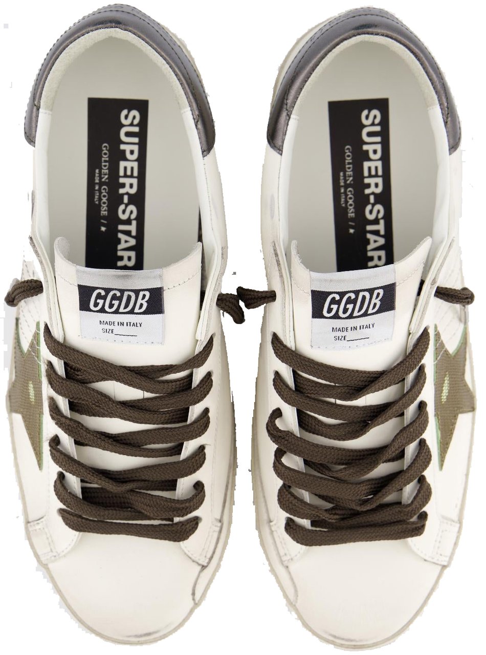 Golden Goose Heren Super-Star Sneaker Wit/Groen Wit