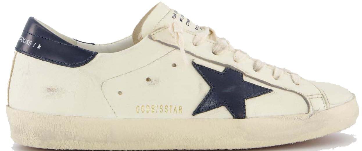 Golden Goose Heren Super-Star Sneaker Wit/Blauw Wit