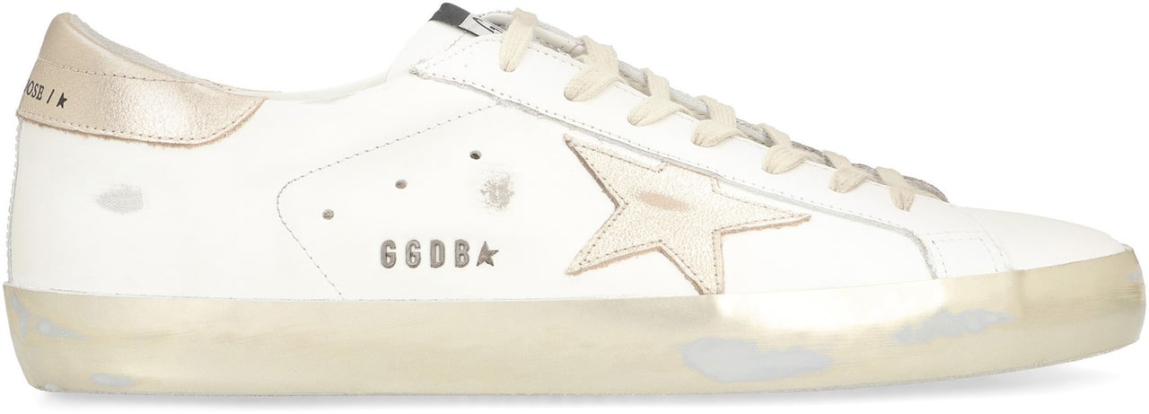 Golden Goose Superstar leather sneakers Wit