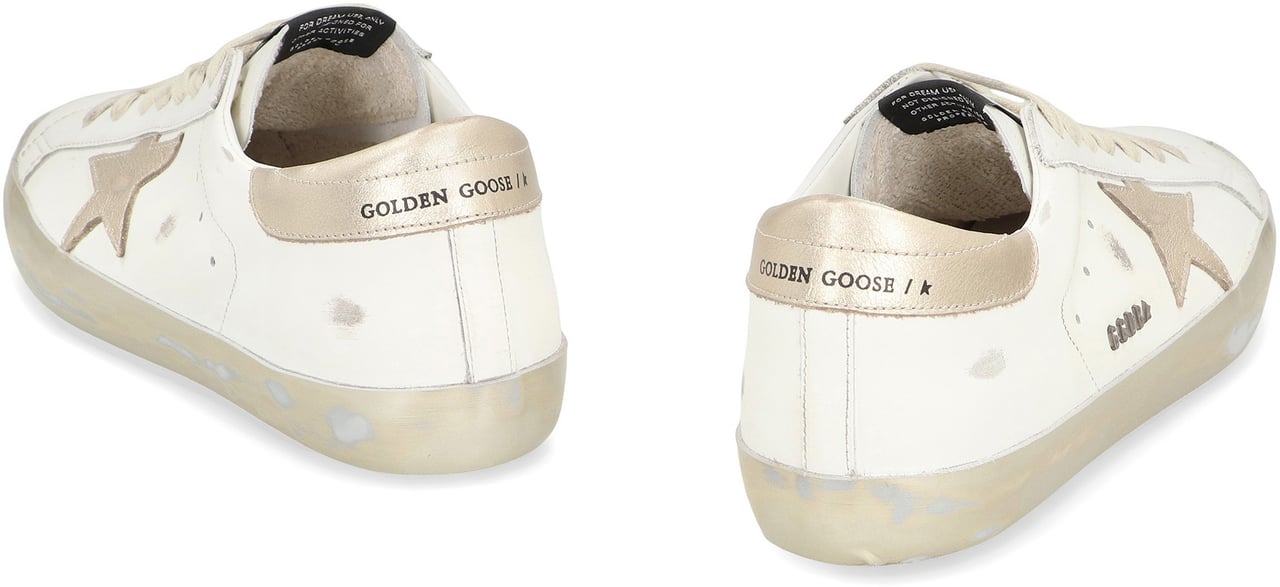 Golden Goose Superstar leather sneakers Wit