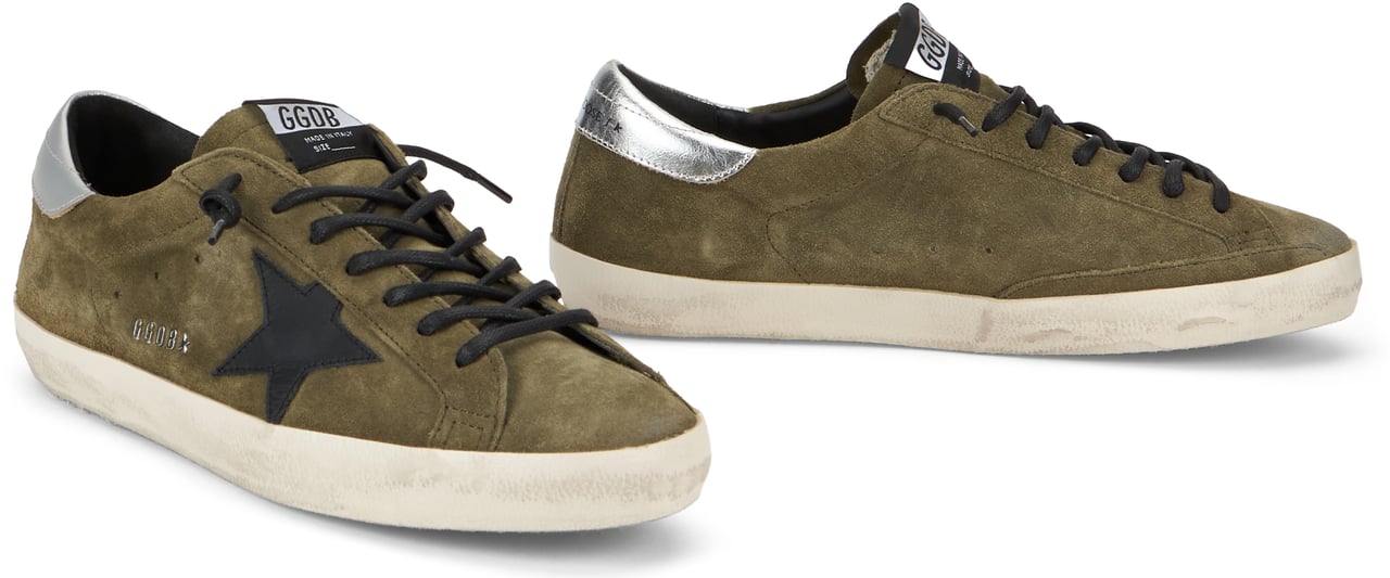 Golden Goose Classic sneakers with distinctive details Groen