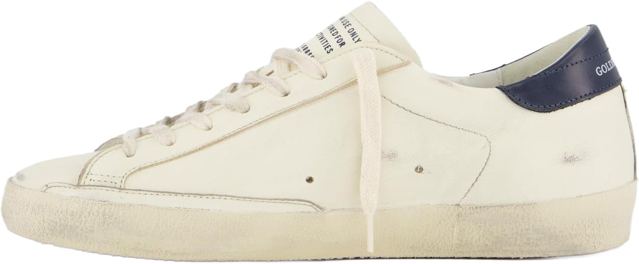 Golden Goose Heren Super-Star Sneaker Wit/Blauw Wit