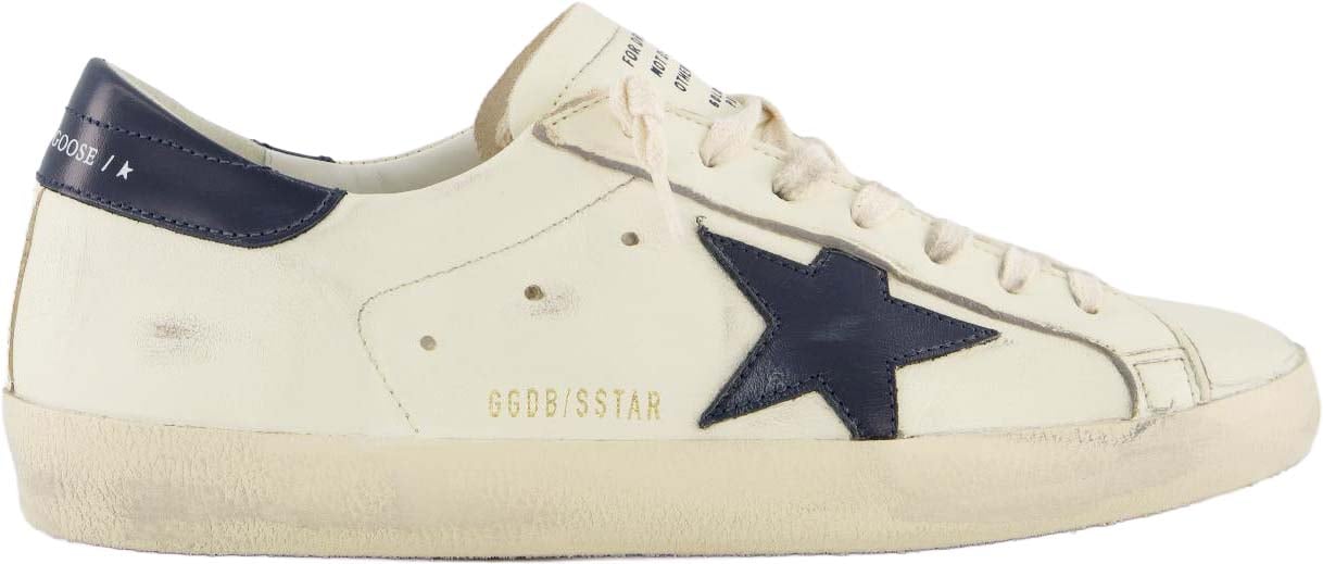 Golden Goose Heren Super-Star Sneaker Wit/Blauw Wit