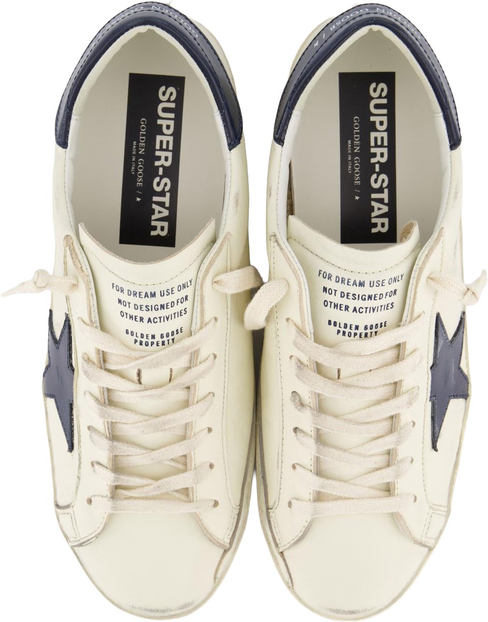 Golden Goose Heren Super-Star Sneaker Wit/Blauw Wit