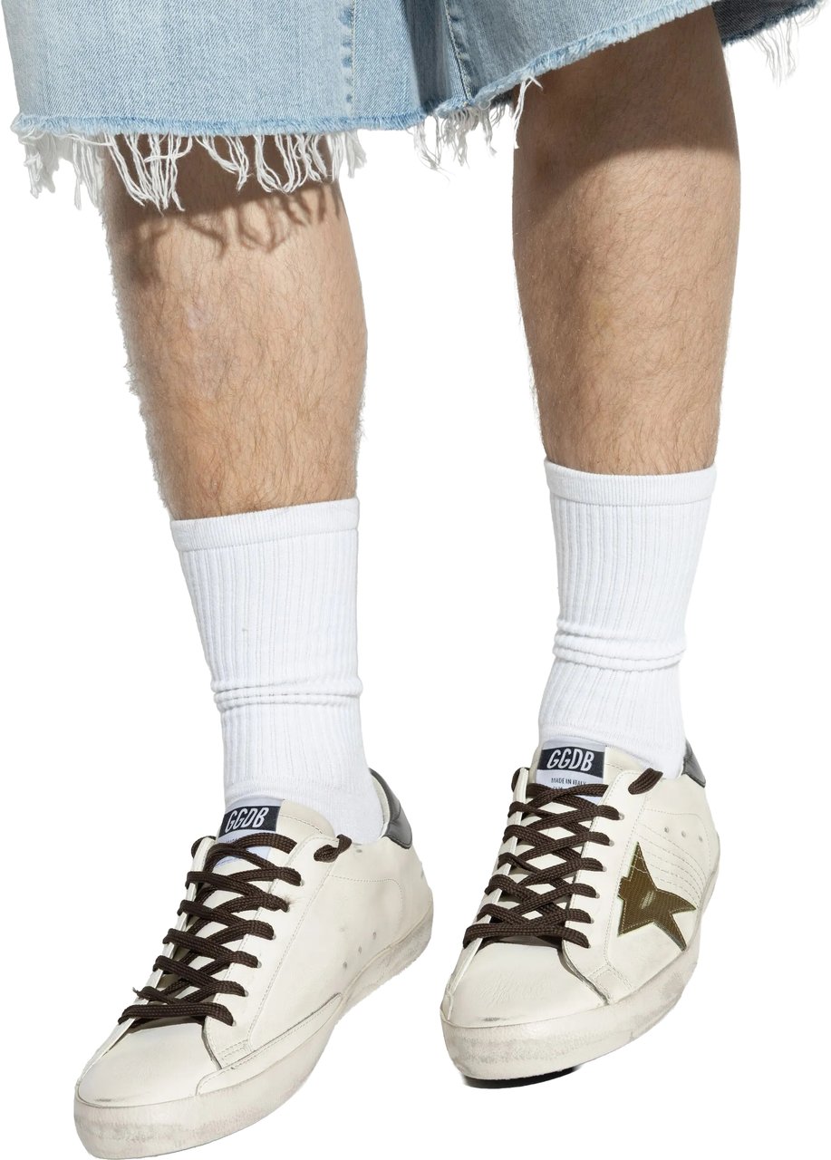 Golden Goose Sneakers Opticwhite/Green/Antarcite Divers