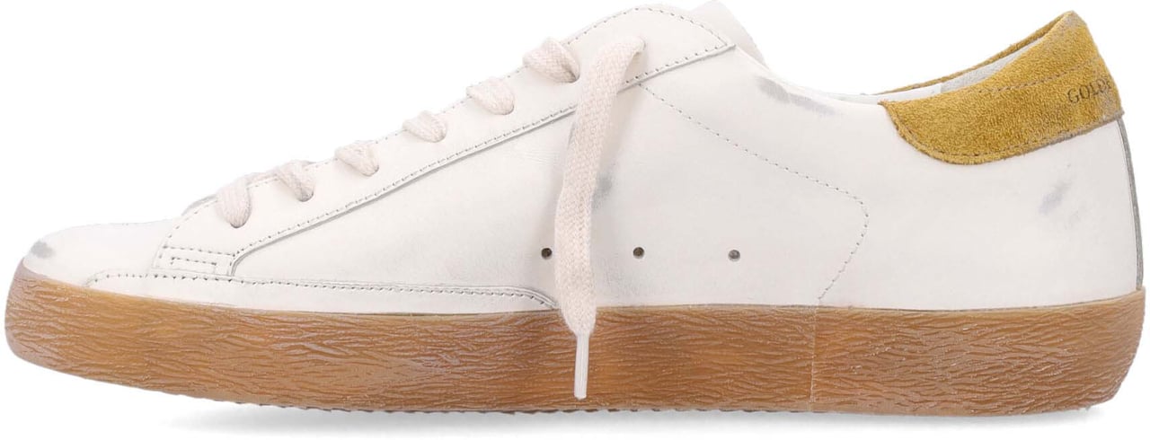 Golden Goose Superstar White Ocra Wit