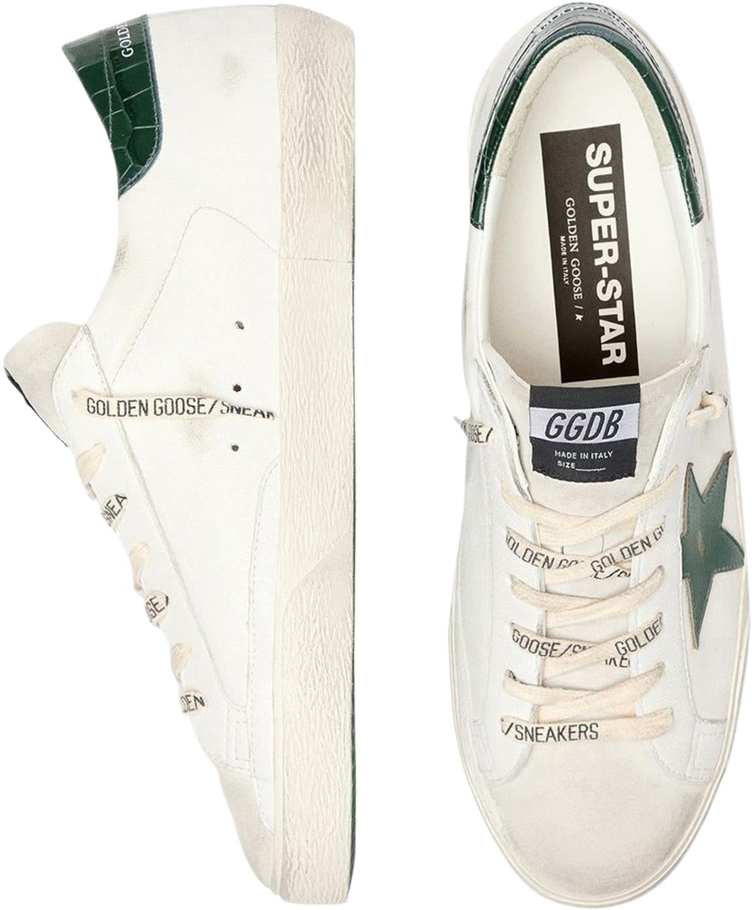 Golden Goose Heren Super Star Nappa Wit