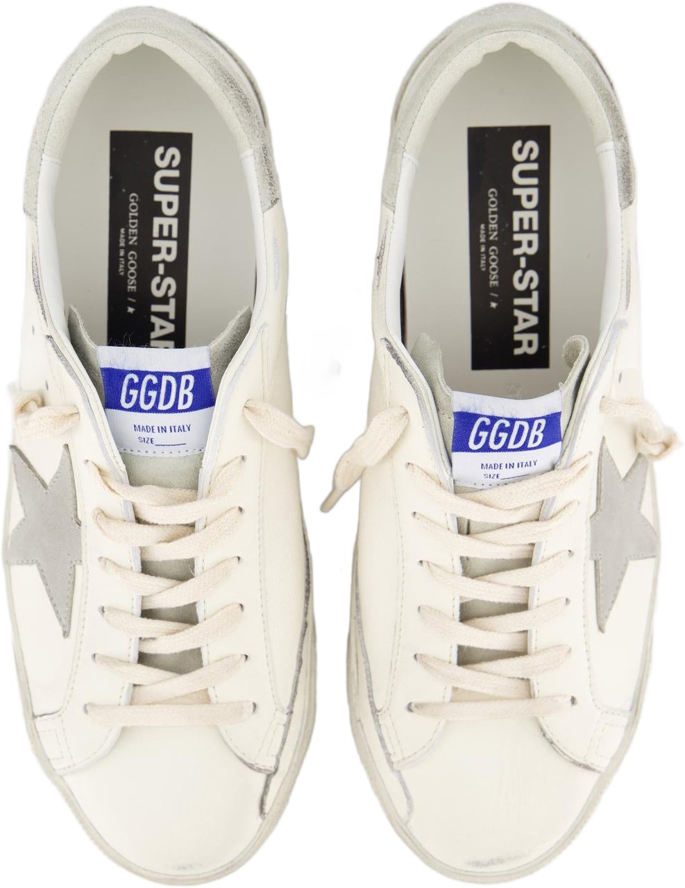 Golden Goose Heren Super-Star Sneaker Wit/Grijs Wit