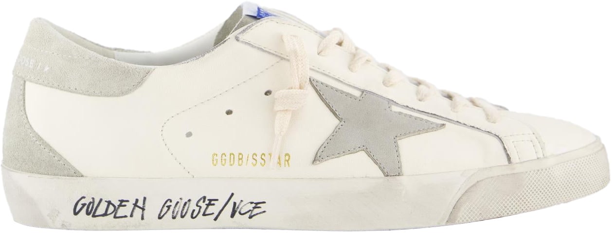 Golden Goose Heren Super-Star Sneaker Wit/Grijs Wit