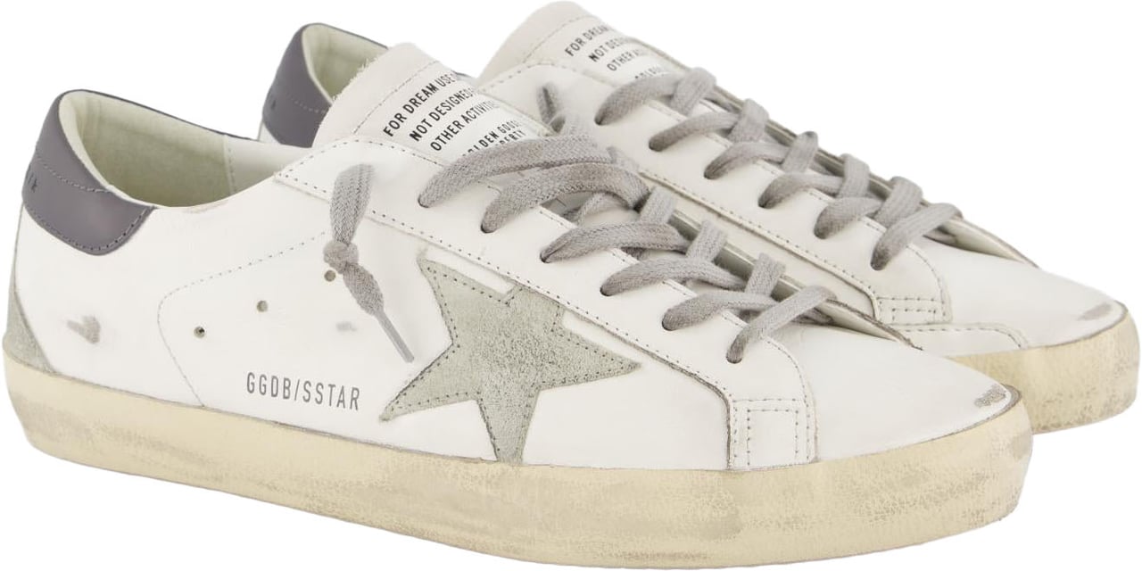 Golden Goose Heren Super Star Sneaker Wit/Grijs Wit