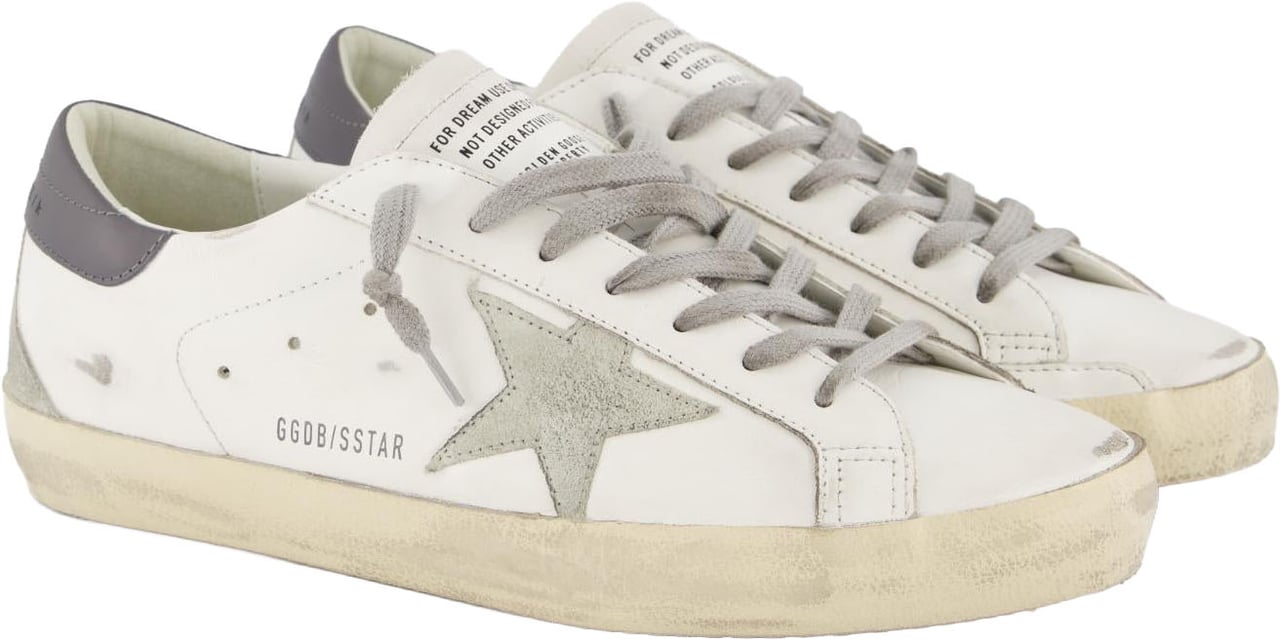 Golden Goose Heren Super Star Sneaker Wit/Grijs Wit