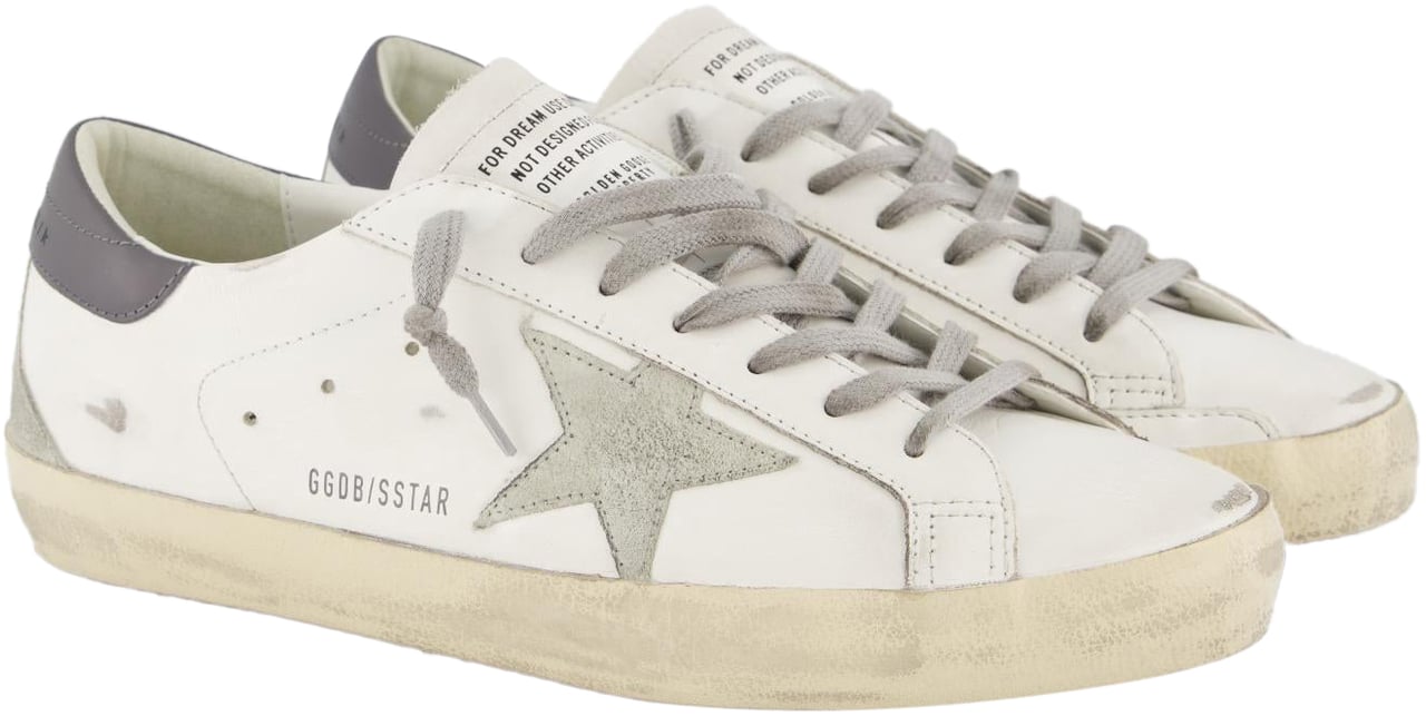 Golden Goose Heren Super Star Sneaker Wit/Grijs Wit