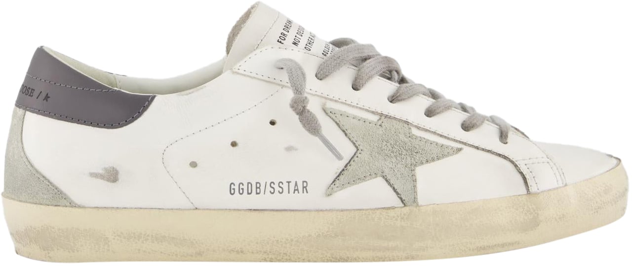 Golden Goose Heren Super Star Sneaker Wit/Grijs Wit