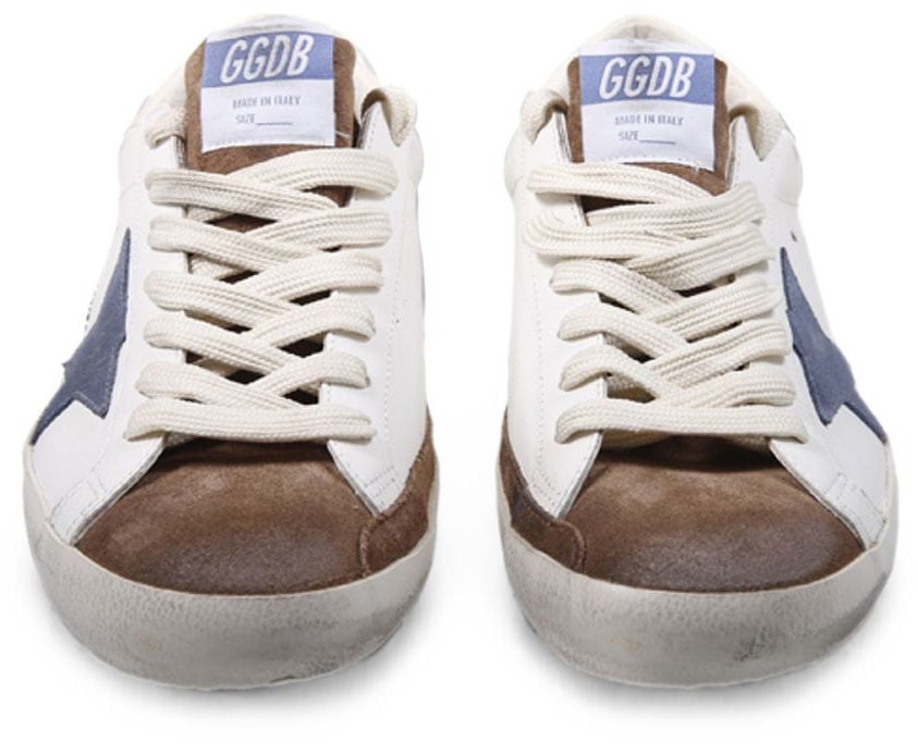 Golden Goose Sneakers White/Brown/Blue Wit