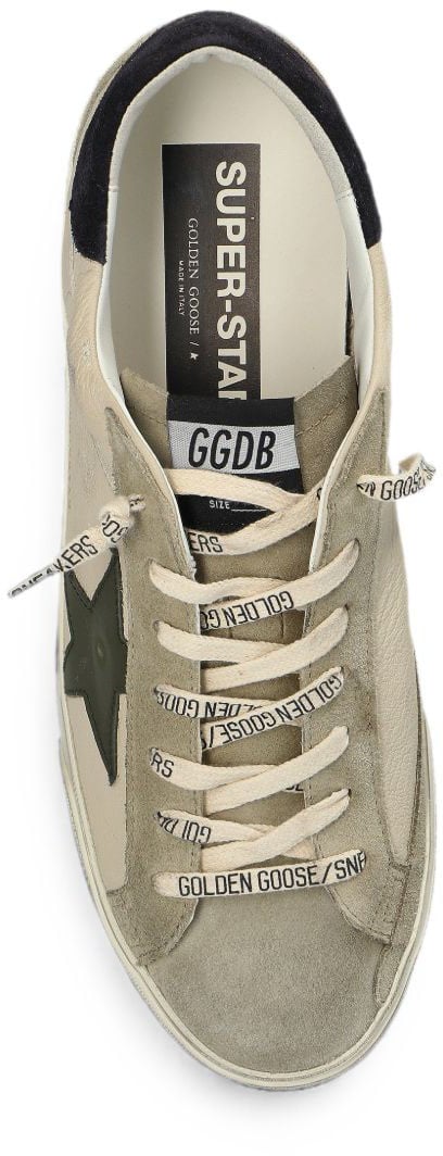 Golden Goose Sneakers Cream/Gren/Dark Blue Wit