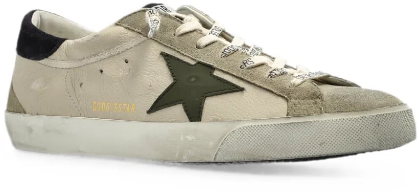 Golden Goose Sneakers Cream/Grey/Olive/Blue Wit