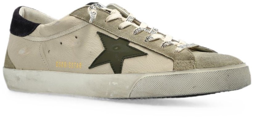 Golden Goose Sneakers Cream/Gren/Dark Blue Wit