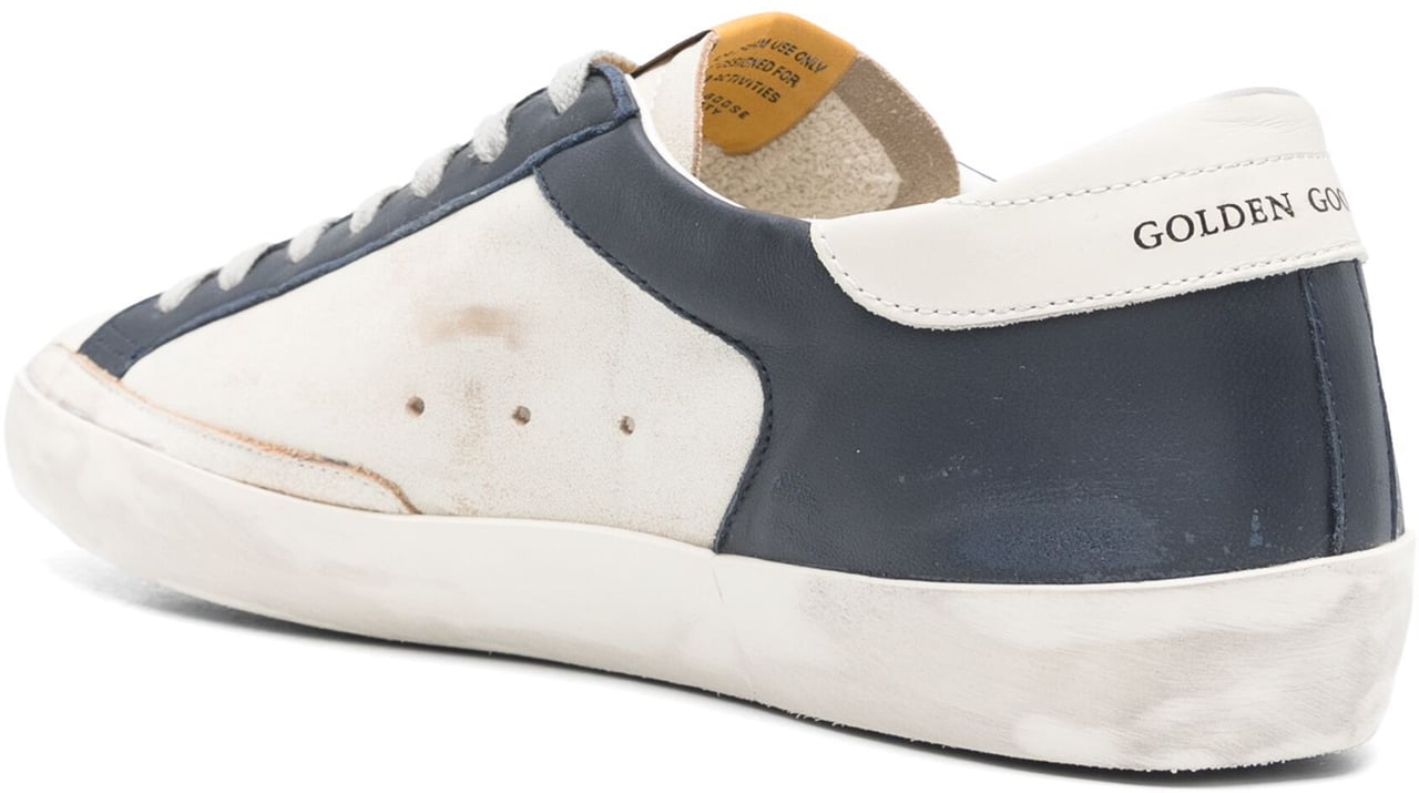 Golden Goose Sneakers Whitedark Bluegun Metal Blauw
