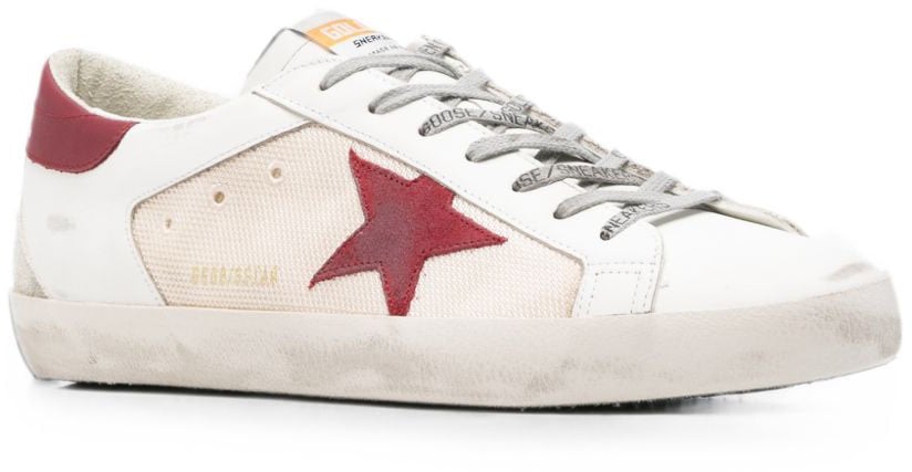 Golden Goose Sneakers Beige/White/Red/Grey Wit