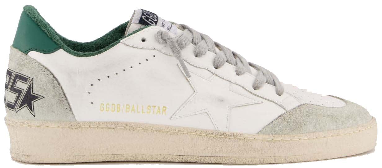 Golden Goose Heren Ballstar Bio Based Sneaker Wit Wit