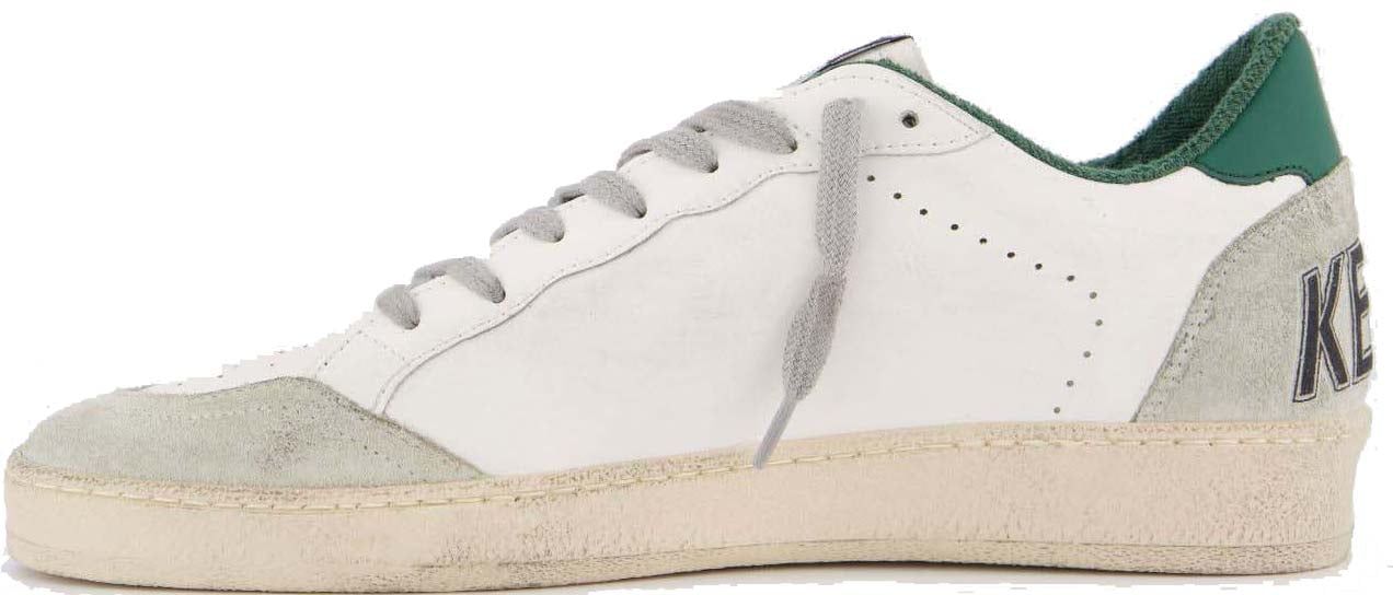 Golden Goose Heren Ballstar Bio Based Sneaker Wit Wit