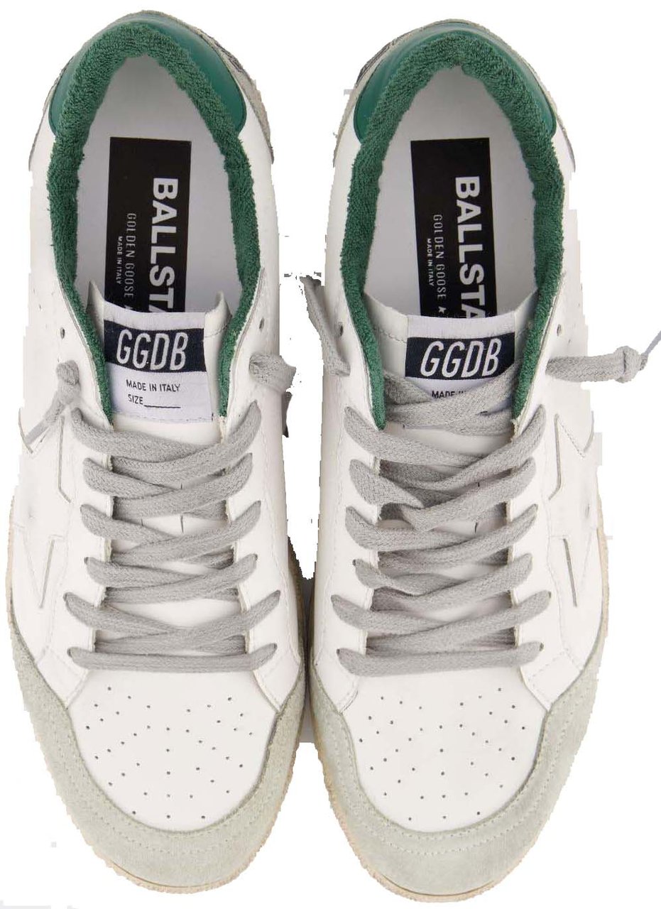 Golden Goose Heren Ballstar Bio Based Sneaker Wit Wit
