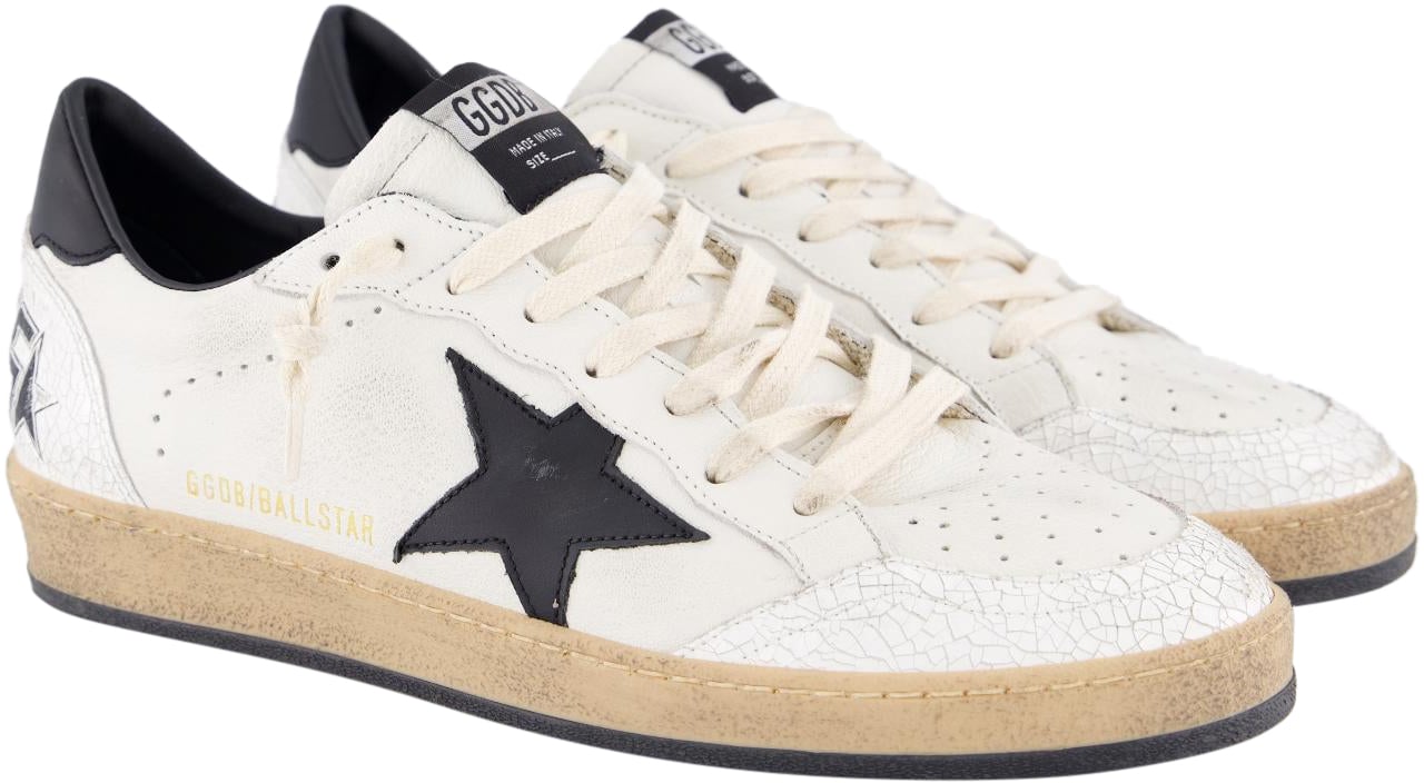 Golden Goose Heren Ball Star Sneaker Wit/Zwart Wit