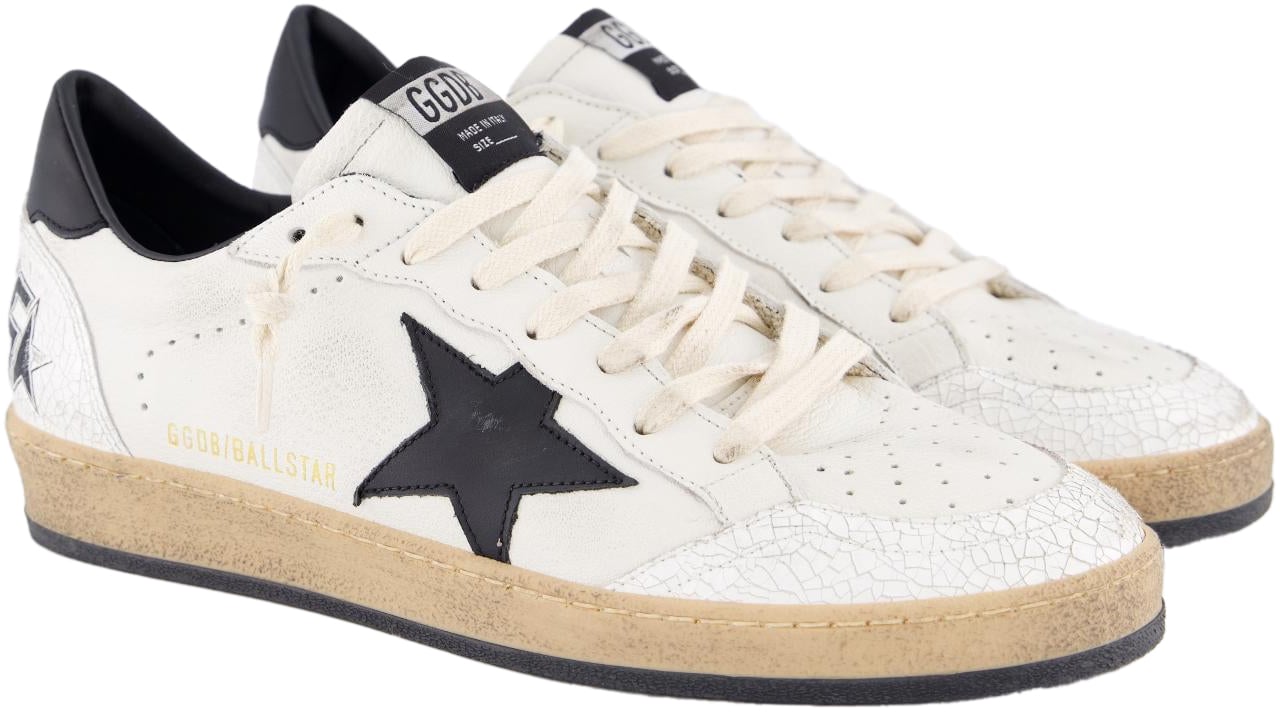 Golden Goose Heren Ball Star Sneaker Wit/Zwart Wit