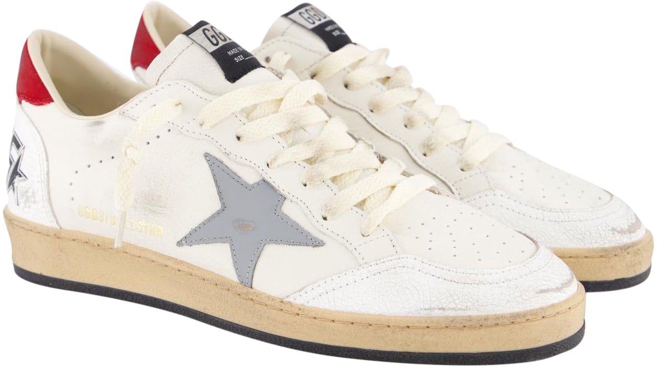 Golden Goose Heren Ball Star Sneaker Wit/Grijs Wit