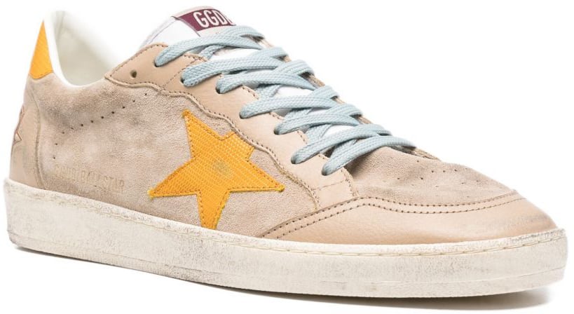 Golden Goose Sneakers Taupewhiteyellow Beige