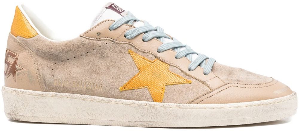 Golden Goose Sneakers Taupewhiteyellow Beige