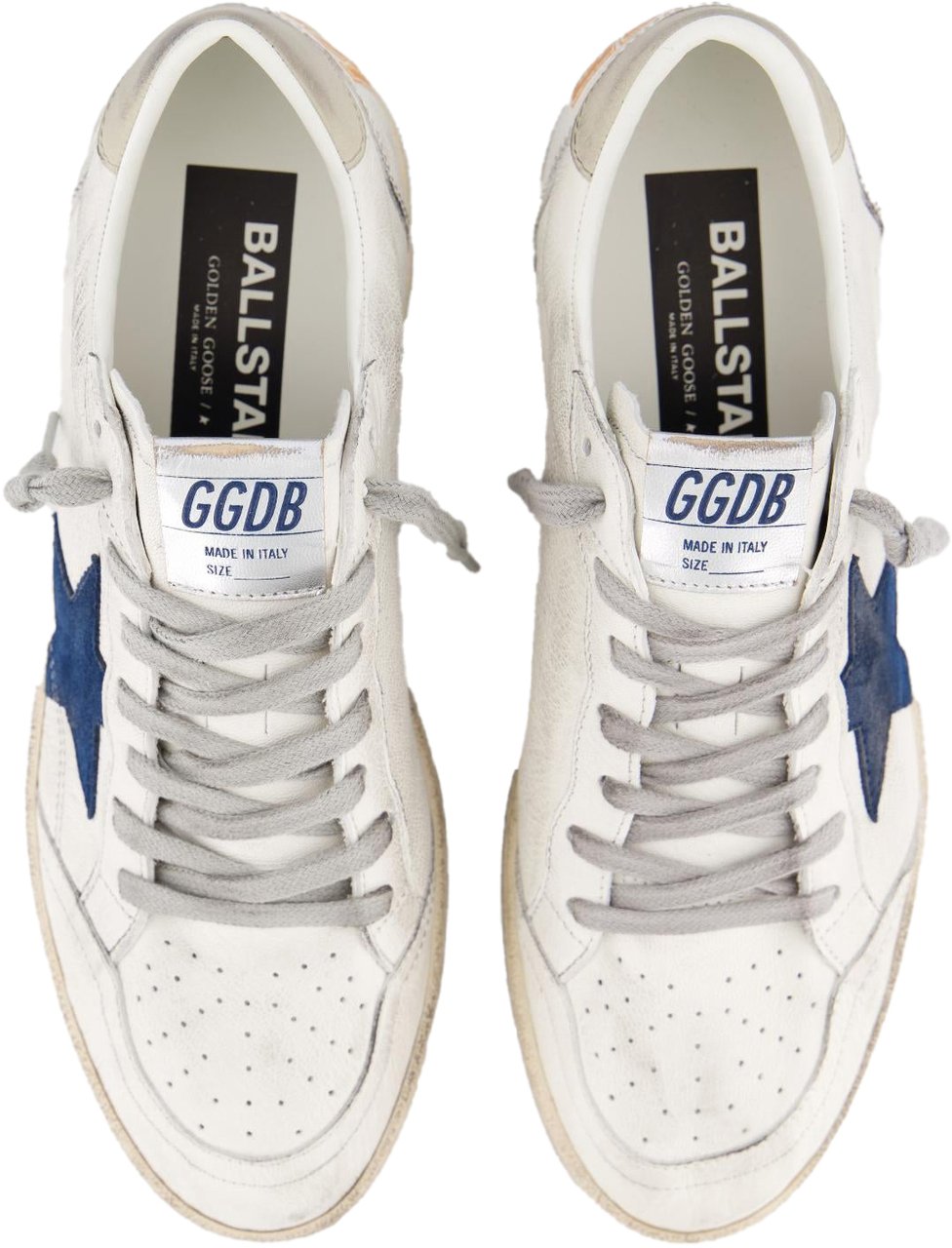 Golden Goose Heren Ball Star Sneaker Wit/Blauw Wit