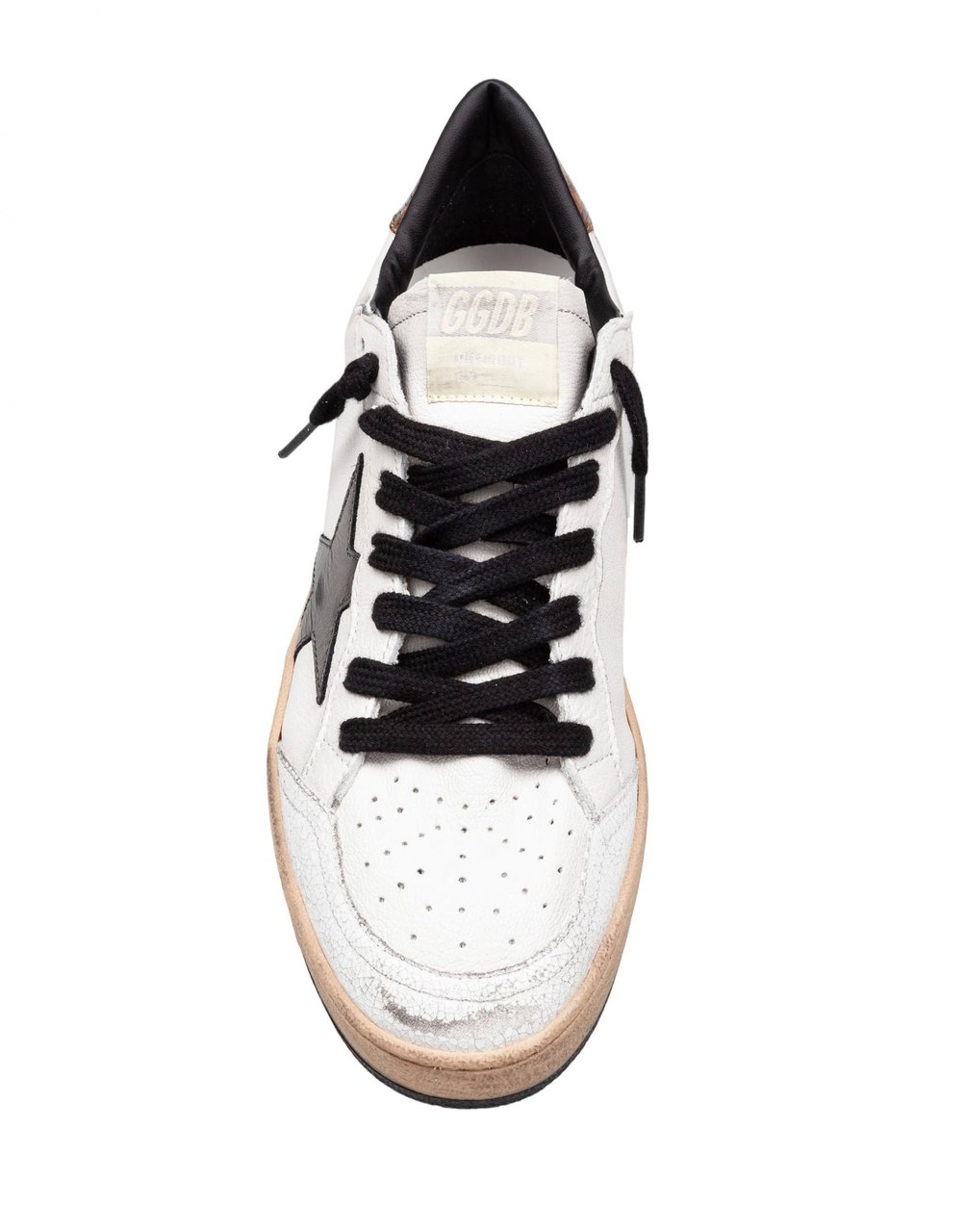 Golden Goose Golden goose ballstar leather sneakers, white/grey Wit