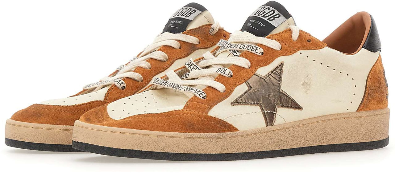Golden Goose Sneakers Brown Beige