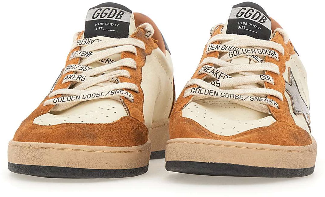 Golden Goose Sneakers Brown Beige