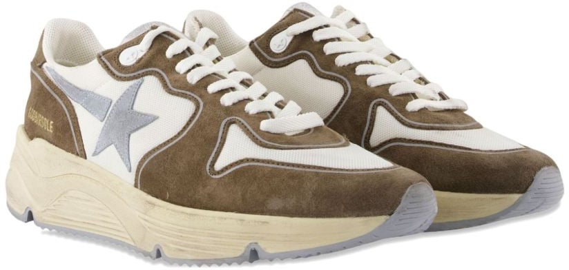 Golden Goose Sneakers Whiterifle Green Quarry Wit