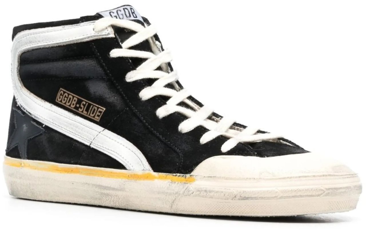 Golden Goose Sneakers Blacksilverwhite Divers