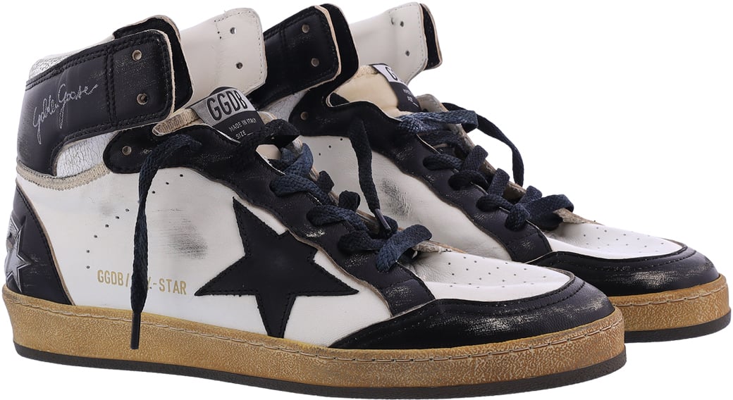 Golden Goose Heren Sky Star Sneaker WIt/Zwart Wit